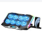 ICE COOREL 8-Fans Adjustable Laptop Stand Radiator With RGB Ambient Light(K10)
