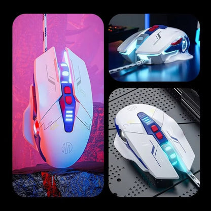 Souris Filaire de Jeu Lumineuse Inphic W9P (Version Sonore)