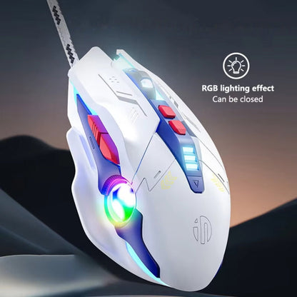 Souris Filaire de Jeu Lumineuse Inphic W9P (Version Sonore)