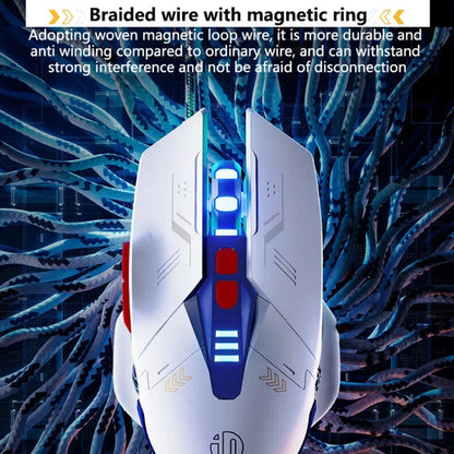 Souris Filaire de Jeu Lumineuse Inphic W9P (Version Sonore)