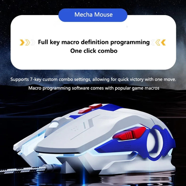 Souris Filaire de Jeu Lumineuse Inphic W9P (Version Sonore)