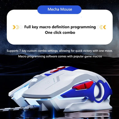 Souris Filaire de Jeu Lumineuse Inphic W9P (Version Sonore)