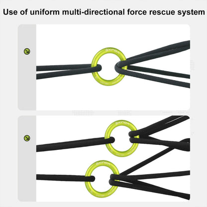XINDA HH-9779 High-strength Seamless Outdoor Rock Climbing Equipment Connecting Ring(25kN)