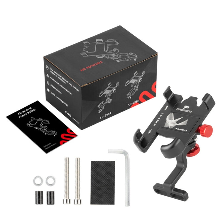 Support de Téléphone pour Vélo PROMEND SJJ-297B, Support de Guidon Universel en Alliage d'Aluminium pour Vélo Électrique