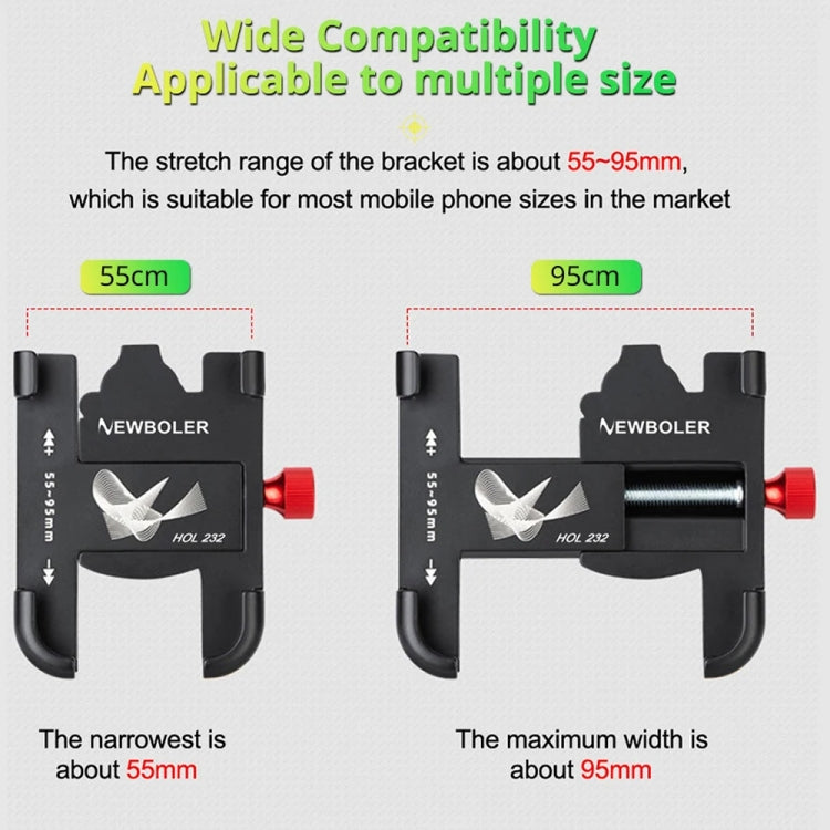 Support de Téléphone pour Vélo PROMEND SJJ-297B, Support de Guidon Universel en Alliage d'Aluminium pour Vélo Électrique