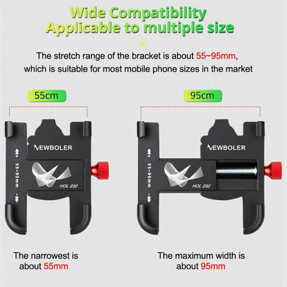 Support de Téléphone pour Vélo PROMEND SJJ-297B, Support de Guidon Universel en Alliage d'Aluminium pour Vélo Électrique