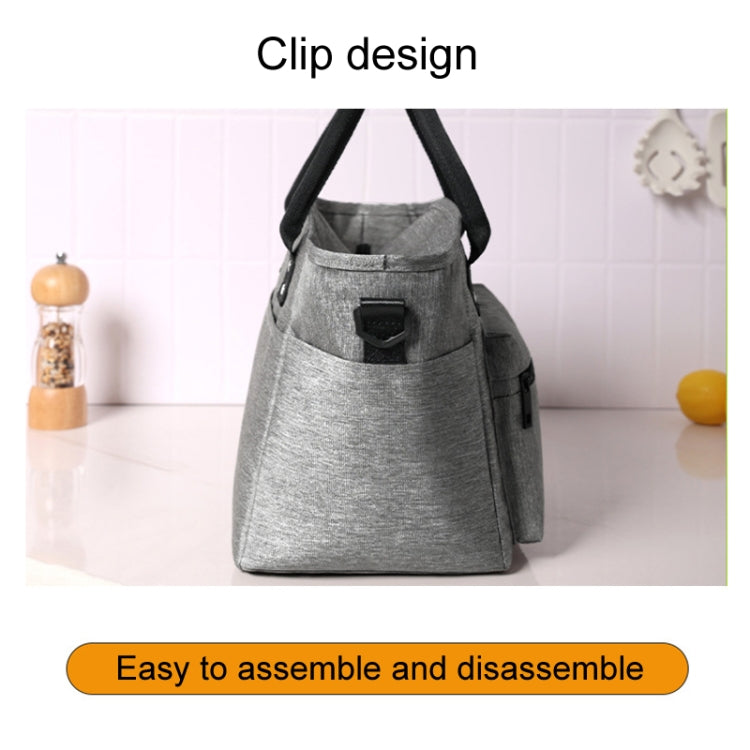 Sac isotherme portable FRISCH pour pique-nique extérieur, sac à bento épaissi (noir)