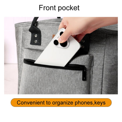 Sac isotherme portable FRISCH pour pique-nique extérieur, sac à bento épaissi (noir)