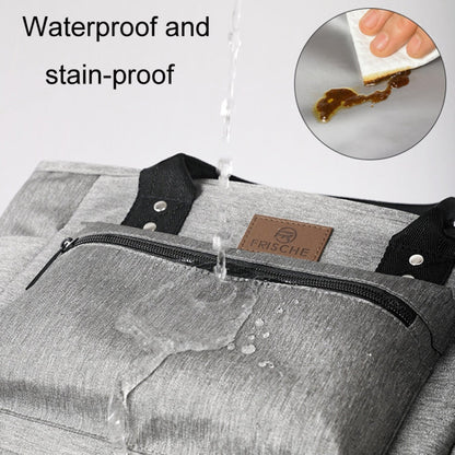 Sac isotherme portable FRISCH pour pique-nique extérieur, sac à bento épaissi (noir)