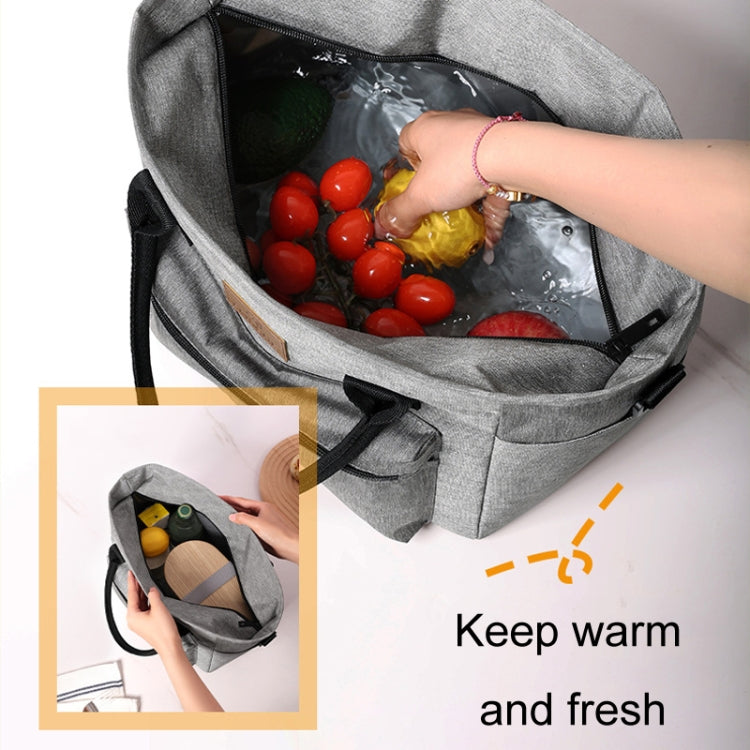 Sac isotherme portable FRISCH pour pique-nique extérieur, sac à bento épaissi (noir)