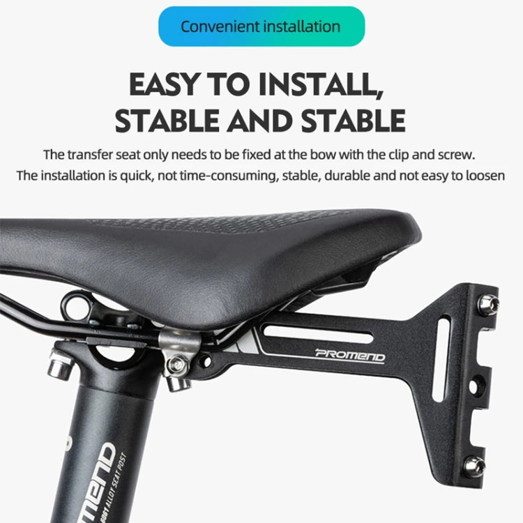 PROMEND FJJ-285 Water Bottle Cage Conversion Mount Aluminum Bicycle Cushion Dual Cup Holder Mounting Adapter, Color: Frosted Black