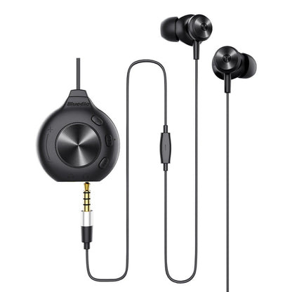 Écouteurs de jeu filaires Bluedio LI PRO pour téléphone portable avec carte son 7.1 et prise jack 3,5 mm (noir)