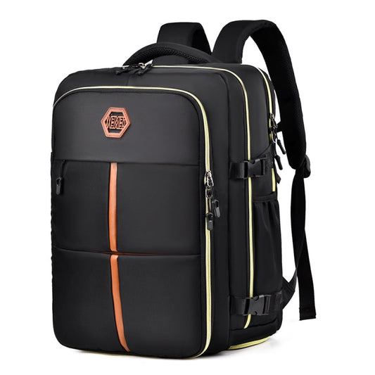 WEIXIER B717 Sac à bandoulière de voyage grande capacité pour étudiants, sac d'école universel simple (noir)