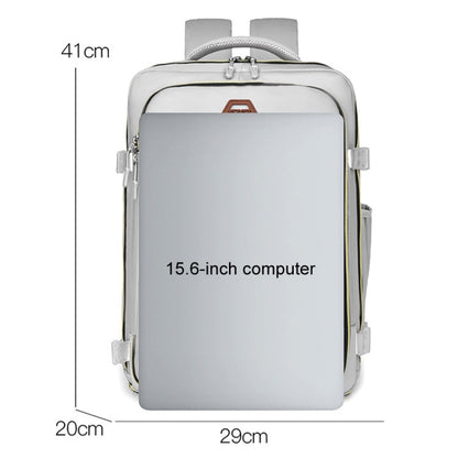 WEIXIER B717 Large Capacity Travel Shoulder Bag Simple Students Universal Schoolbag(Gray)
