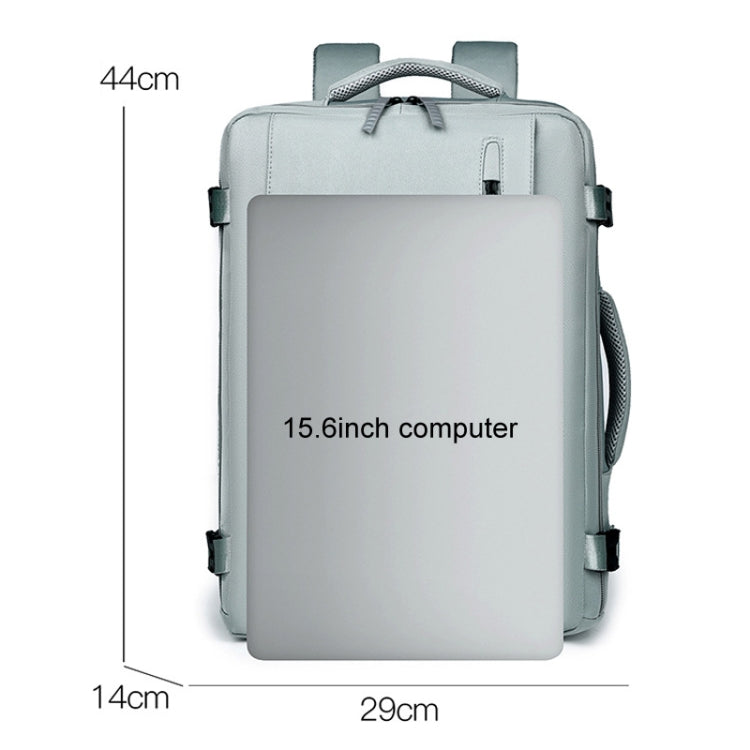 WEIXIER B722 Simple Style Large Capacity Travel Multifunctional Backpack(Light Blue)