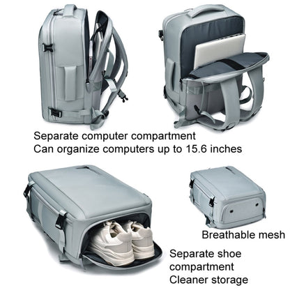 WEIXIER B722 Simple Style Large Capacity Travel Multifunctional Backpack(Light Blue)