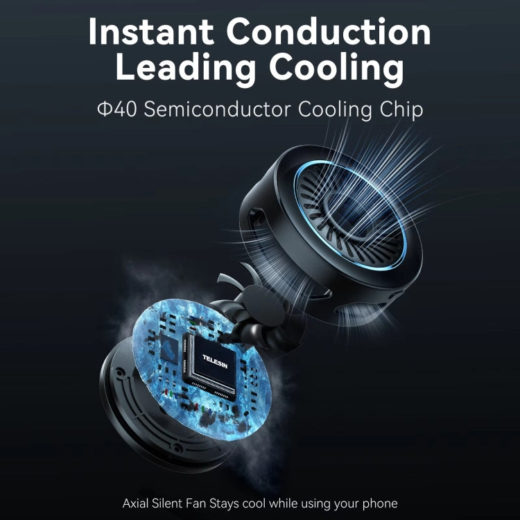 TELESIN Magnetic Phone Cooler Radiator For Live Streaming, Spec: With Wireless Charging