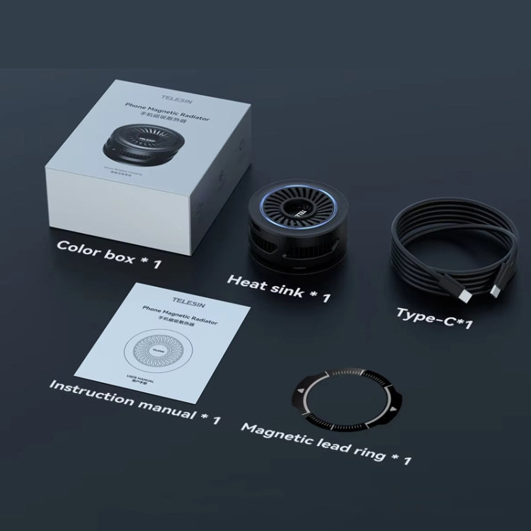 TELESIN Magnetic Phone Cooler Radiator For Live Streaming, Spec: With Wireless Charging
