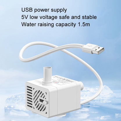 Innovator Group USB Pet Water Dispenser Pump 5V Mute Micro Brushless DC Water Pump No Water Power Off+2m Pipe