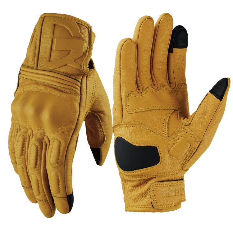 Gants de moto GHOST RACING anti-chute chauds respirants à doigts complets, Taille : M (sans trou)