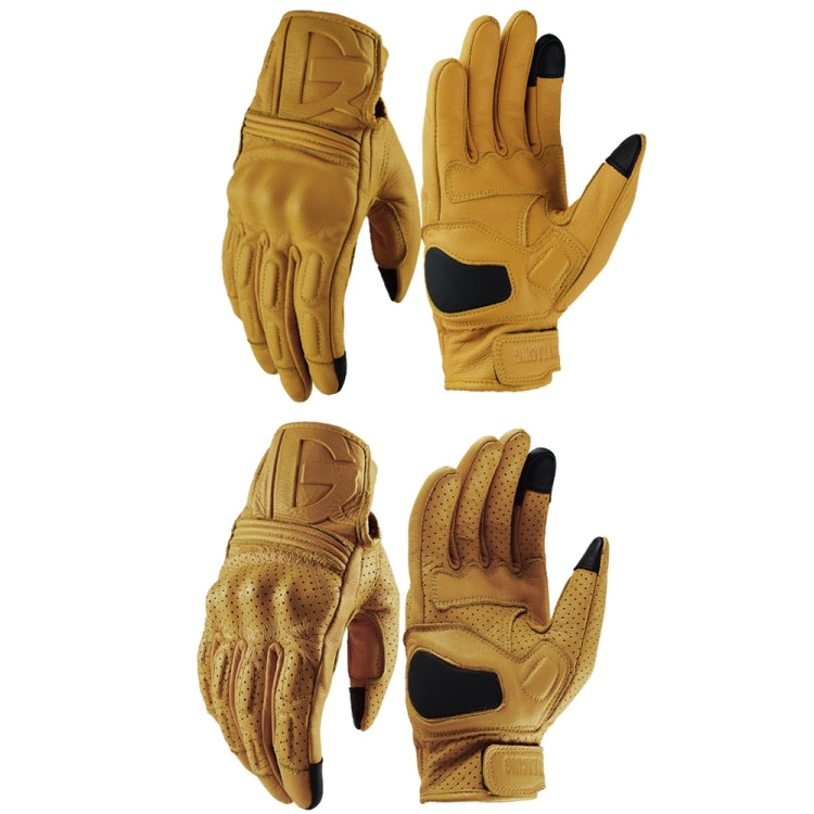 Gants de moto GHOST RACING anti-chute chauds respirants à doigts complets, Taille : M (sans trou)