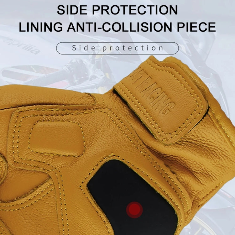 Gants de moto GHOST RACING anti-chute chauds respirants à doigts complets, Taille : M (sans trou)