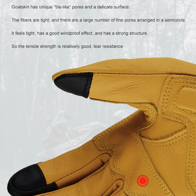 Gants de moto GHOST RACING anti-chute chauds respirants à doigts complets, Taille : M (sans trou)