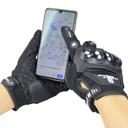 Gants de moto respirants anti-chute GHOST RACING, Taille : XXL (Noir)
