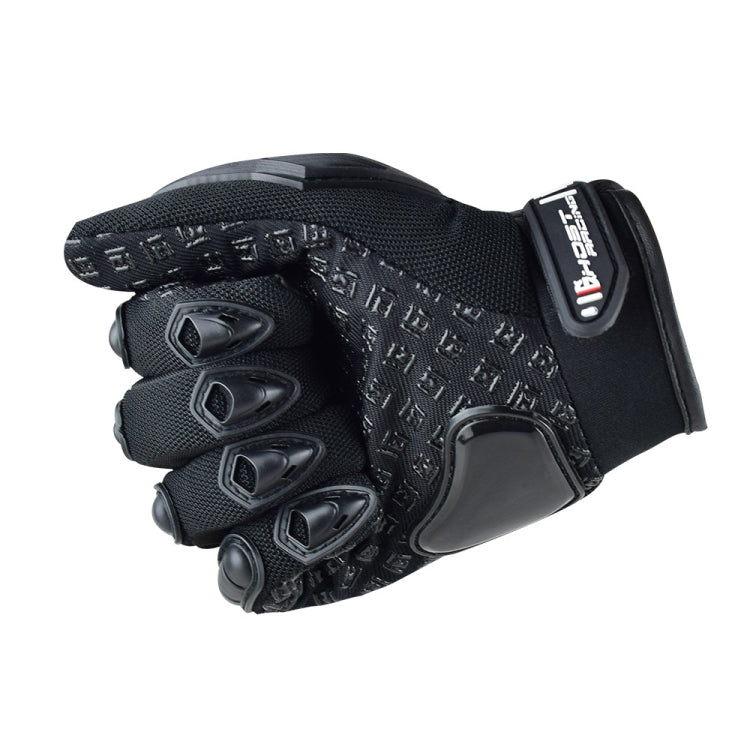 Gants de moto GHOST RACING anti-chute respirants à coque en caoutchouc avec écran tactile, taille : XL (Noir)