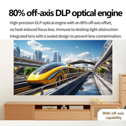 TOUMEI S8 1080P/4K DLP Android 11.OS Wifi 3D Wireless Projector UK Plug