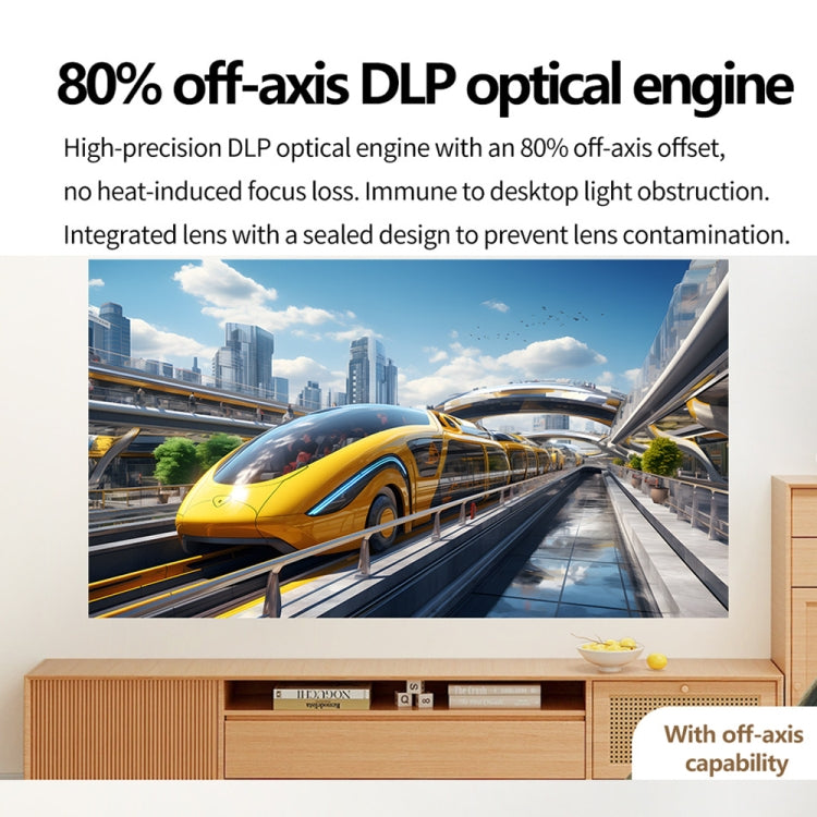 TOUMEI S8 Mini projecteur Android 11.0 DLP 1080P/4K WiFi 3D sans fil Prise UK