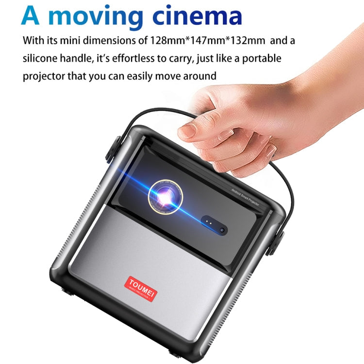 TOUMEI S8 Mini projecteur Android 11.0 DLP 1080P/4K WiFi 3D sans fil Prise UK