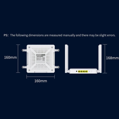 COMFAST CF-WR630AX 3000Mbps Dual-Band WiFi6 MESH Router 4x5dBi Antenna UK Plug