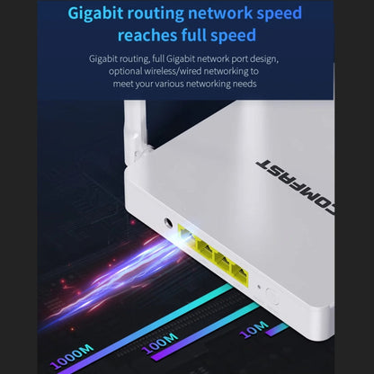 COMFAST CF-WR630AX 3000Mbps Dual-Band WiFi6 MESH Router 4x5dBi Antenna UK Plug