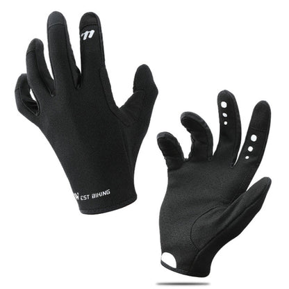 WEST BIKING Gants de Cyclisme Antidérapants Respirants à Écran Tactile, Taille : L (Noir)