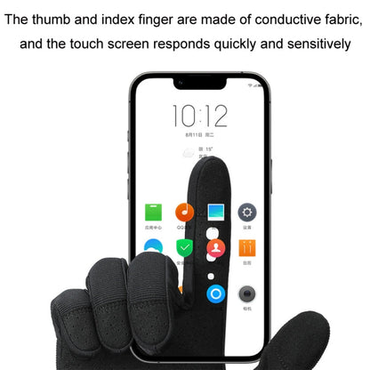 WEST BIKING Cycling Anti-slip Breathable Touch Screen Gloves, Size: XL(Black)
