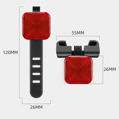 WEST BIKING Feu Arrière de Vélo Étanche Haute Luminosité pour Avertissement Nuit (Modèle Bras)