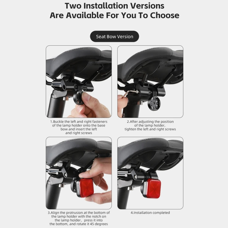 WEST BIKING Bicycle Waterproof High-Brightness Night Riding Warning Taillight(Seat Tube Model)