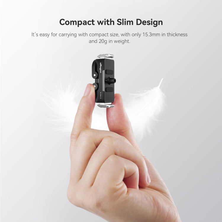 For GoPro HERO13 Black aMagisn Metal Magnetic Quick Release Base Dual Interface Adapter