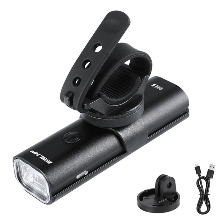 ESLNF Mountain Bike Headlight Waterproof Aluminum USB Charging Road Bike Light Cycling Gear(400LM)