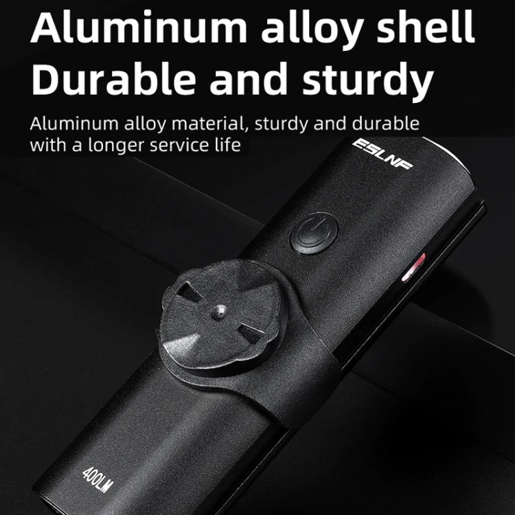 ESLNF Mountain Bike Headlight Waterproof Aluminum USB Charging Road Bike Light Cycling Gear(400LM)