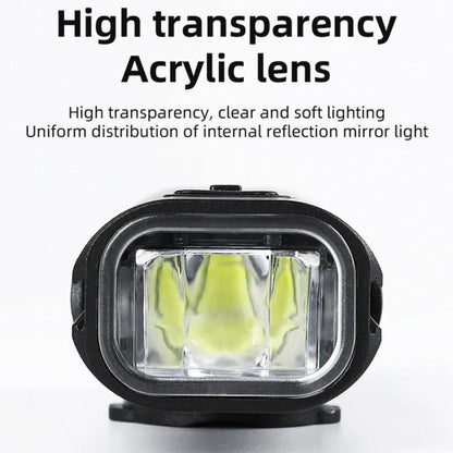 ESLNF Mountain Bike Headlight Waterproof Aluminum USB Charging Road Bike Light Cycling Gear(400LM)