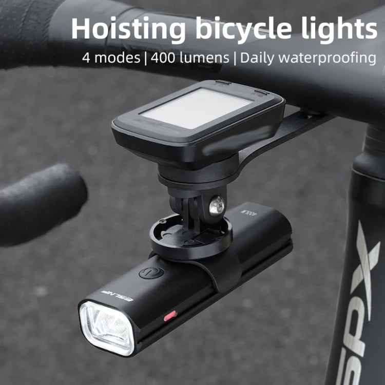 ESLNF Mountain Bike Headlight Waterproof Aluminum USB Charging Road Bike Light Cycling Gear(400LM)