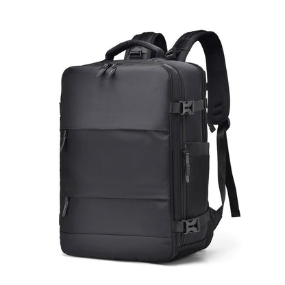 WEIXIER B692 Large Capacity Shoulder Bag Business Travel Computer Backpack(Black)