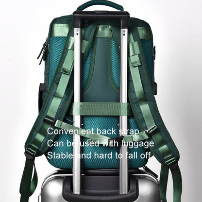 WEIXIER B692 Large Capacity Shoulder Bag Business Travel Computer Backpack(Green)