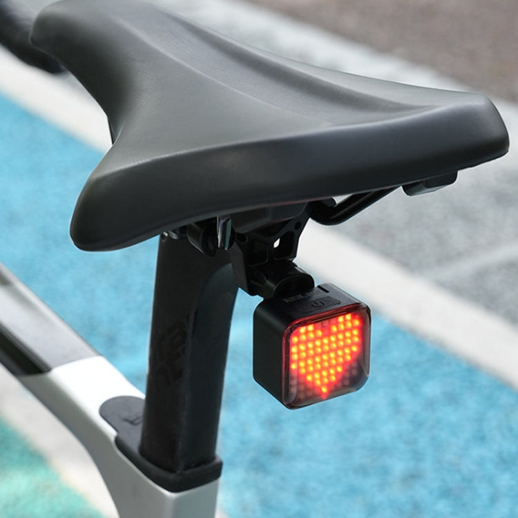 ESLNF Bicycle Tail Light Mountain Bike Smart Brake Sensor Auto Switch Waterproof Warning Lamp(Cushion Mount)