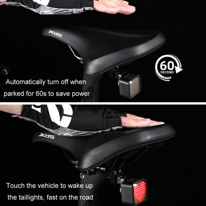 ESLNF Bicycle Tail Light Mountain Bike Smart Brake Sensor Auto Switch Waterproof Warning Lamp(Seatpost Mount)