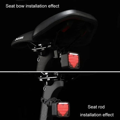 ESLNF Bicycle Tail Light Mountain Bike Smart Brake Sensor Auto Switch Waterproof Warning Lamp(Seatpost Mount)