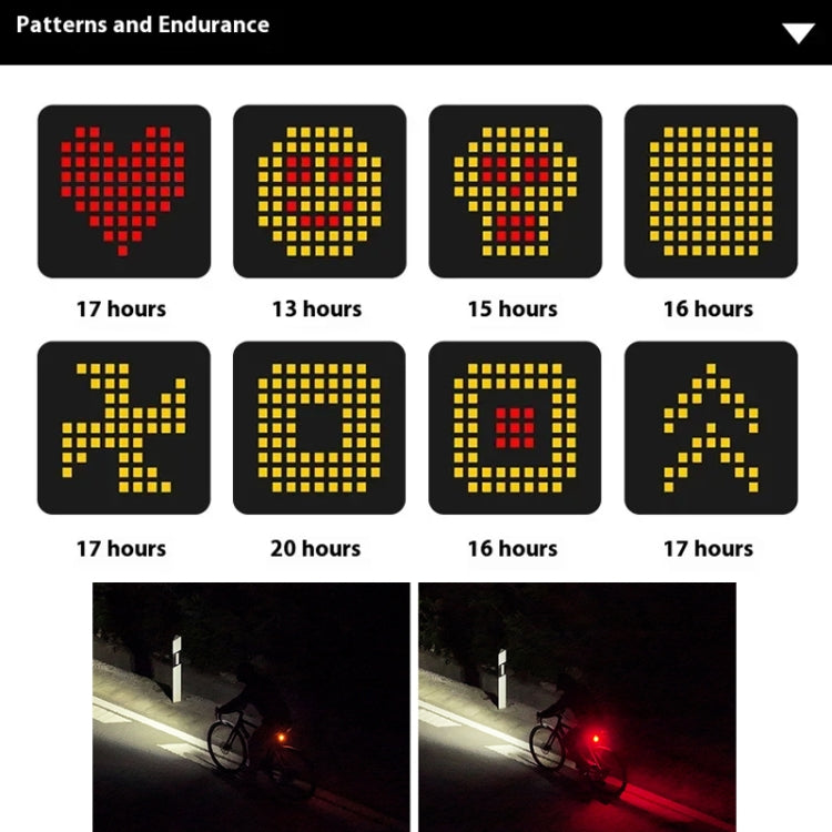 ESLNF Bicycle Tail Light Mountain Bike Smart Brake Sensor Auto Switch Waterproof Warning Lamp(Cushion Mount)