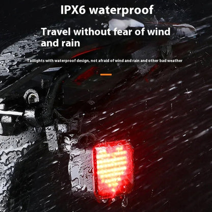 ESLNF Bicycle Tail Light Mountain Bike Smart Brake Sensor Auto Switch Waterproof Warning Lamp(Cushion Mount)